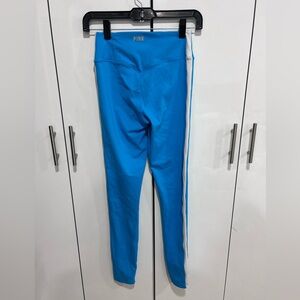 Pink active Bright Blue and white Leggings